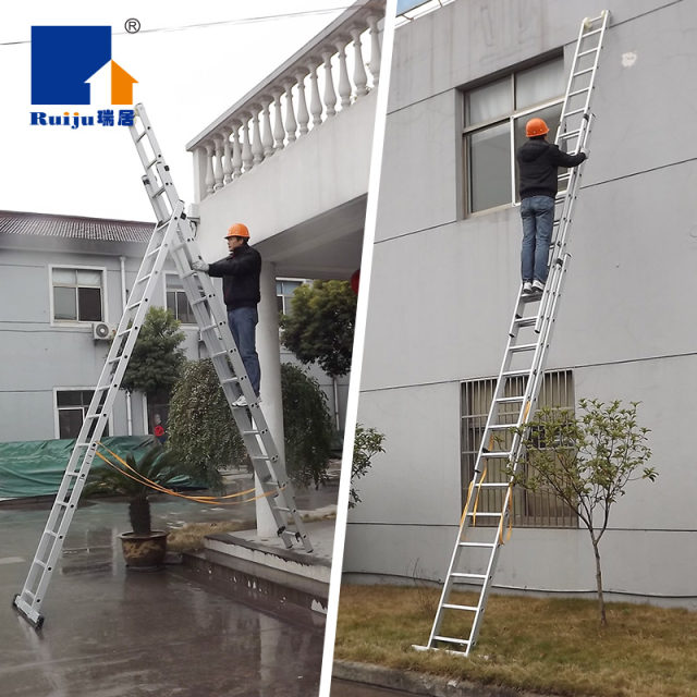 Ruiju Telescopic Ladder, A-Frame Ladder, Aluminum Alloy Thickened ...
