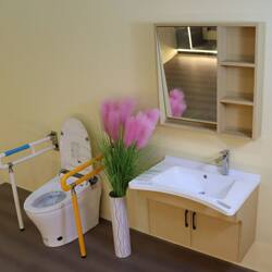 Aging-Friendly Bathroom Cabinet, Nursing Home Washbasin, Ceramic Integrated Washbasin for the Elderly, Bathroom Combination Basin, Washstand