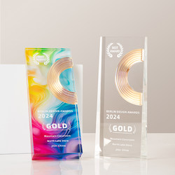 2025 Special C-Position Colorful High-End Crystal Trophy Competition Event Annual Meeting Commemorative Crystal Trophy Processing Competition