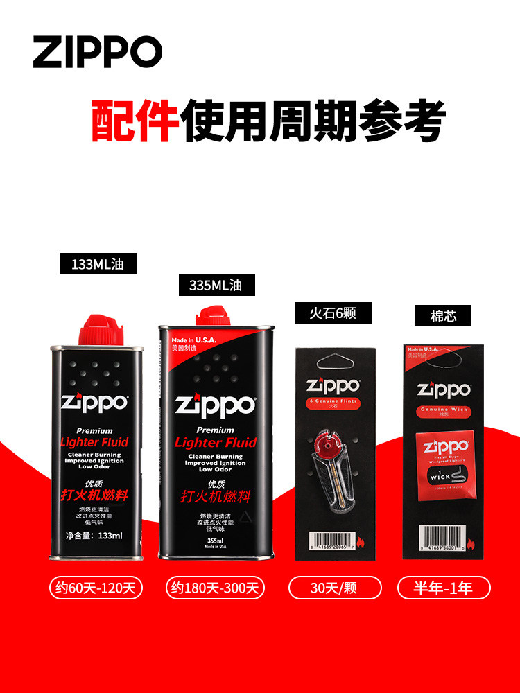 EIHI 8 Pièces Silex à Noyau De Coton,Pour Briquets Zippo