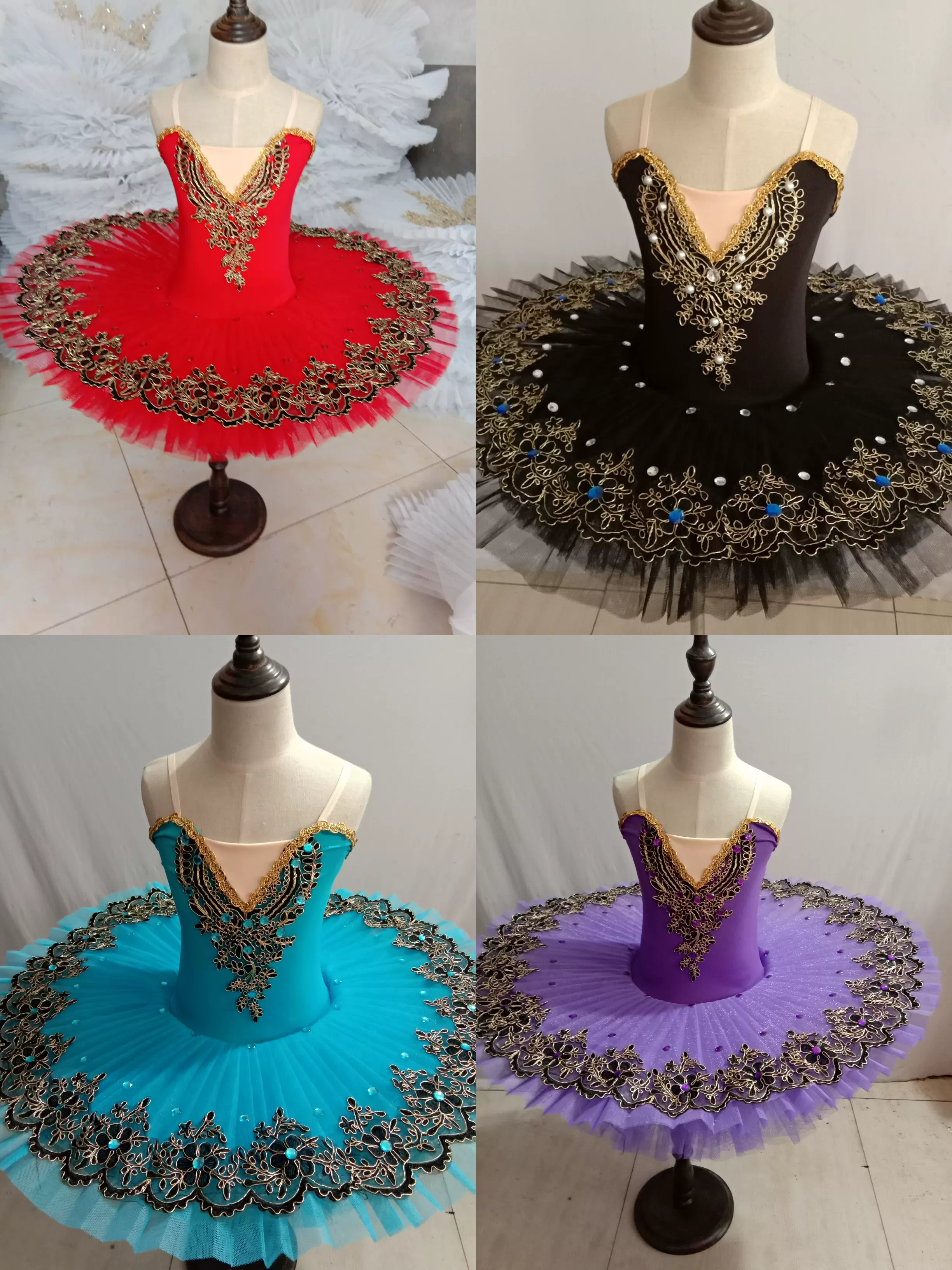 儿童芭蕾舞裙小天鹅舞演出服幼女tutu裙公主裙表演蓬蓬裙演出服 Taobao