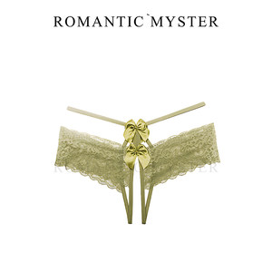
Into the mystery French bow underwear sexy pure temptation romantic lace thin breathable comfortable low waist briefs