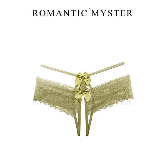 
Into the mystery French bow underwear sexy pure temptation romantic lace thin breathable comfortable low waist briefs