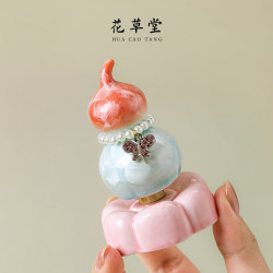 Rotating Gourd Small Ornament Office Desk Decoration Workstation Mood Stabilizer Birthday Gift for Girls and Best Friends