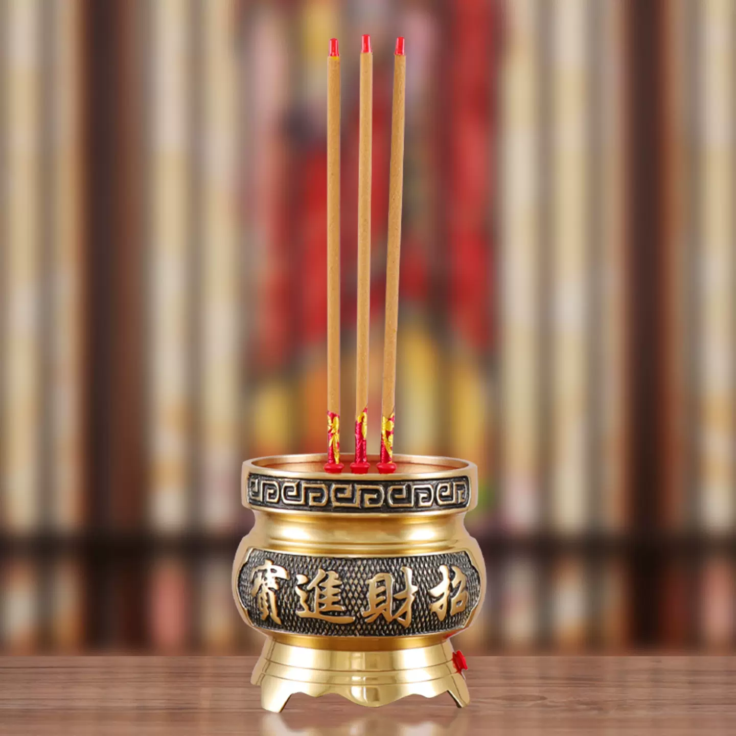 銅製 金寿堂造 斑紫銅 鼎式 香炉 唐木紫檀台座付 / 香道具 銅製 金寿堂造 斑紫銅 鼎式 香炉 唐木紫檀台座付 / 香道具 紫铜香炉