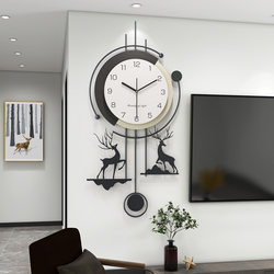 Wall Clock for Living Room 2025 New Model Light Luxury High-End Clock Modern Simple Elegant Wall Decoration Clock Creative