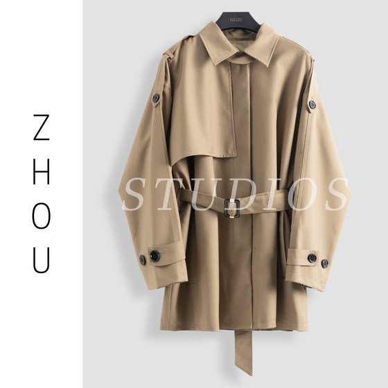 Khaki fashionable and sophisticated style jacket-17161