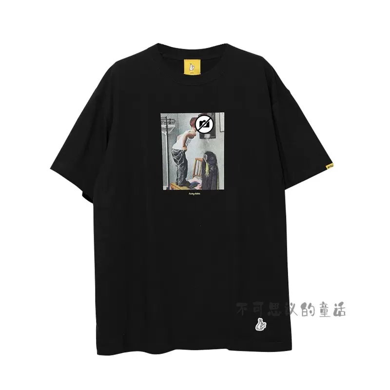 FR2 梅限定LICK Tee 色戀營業兔子圓領短袖T恤男女情侶寬鬆休閒-Taobao