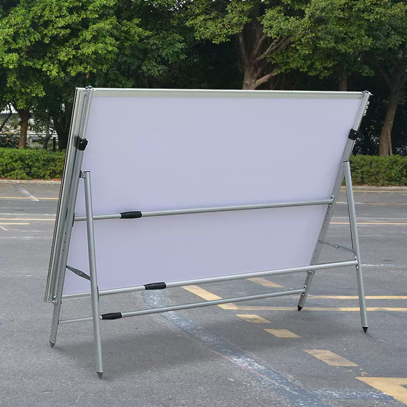 宣传展示架户外折叠海报架铝合金展板架落地式广告牌伸缩宣传栏