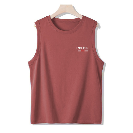 Summer men's vest ice silk breathable tight sports casual T-shirt waistcoat solid color new sleeveless vest