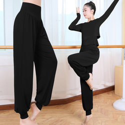 Modal Practice Outfit for Women, Lantern Pants Set, Latin Dance Bottoms, Loose Wide-Leg Pants, Dance Pants for Women