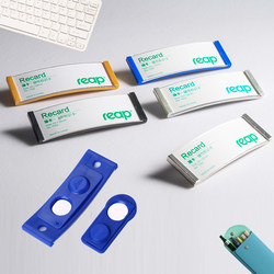 Magnetic Name Badge Reap7002, Magnetic Employee Id Card with Paper Insert, Silver Employee Name and Id Card