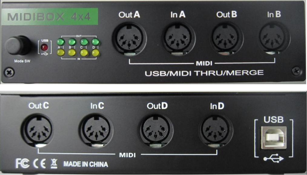 USB MIDI 4X4 ø Ʈѷ    4Է  4(MIDI   )-