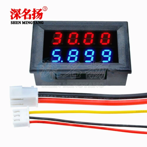 Высокая четырехбитовая DC0-100V 10A 50A 100A Светодиодный DC DU-дисплей ДВОЙСКИЙ ДВОЙКИ