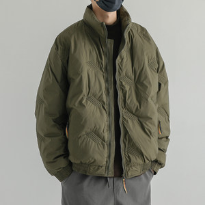 Trendy brand winter American stand-up collar cotton coat men's casual loose retro trendy couple thickened cotton coat cotton jacket