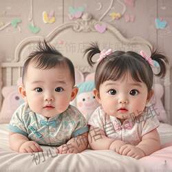 Baby poster photo painting baby boy cute baby pregnant woman preparing for pregnancy prenatal education pictures wall stickers twin cute baby stickers
