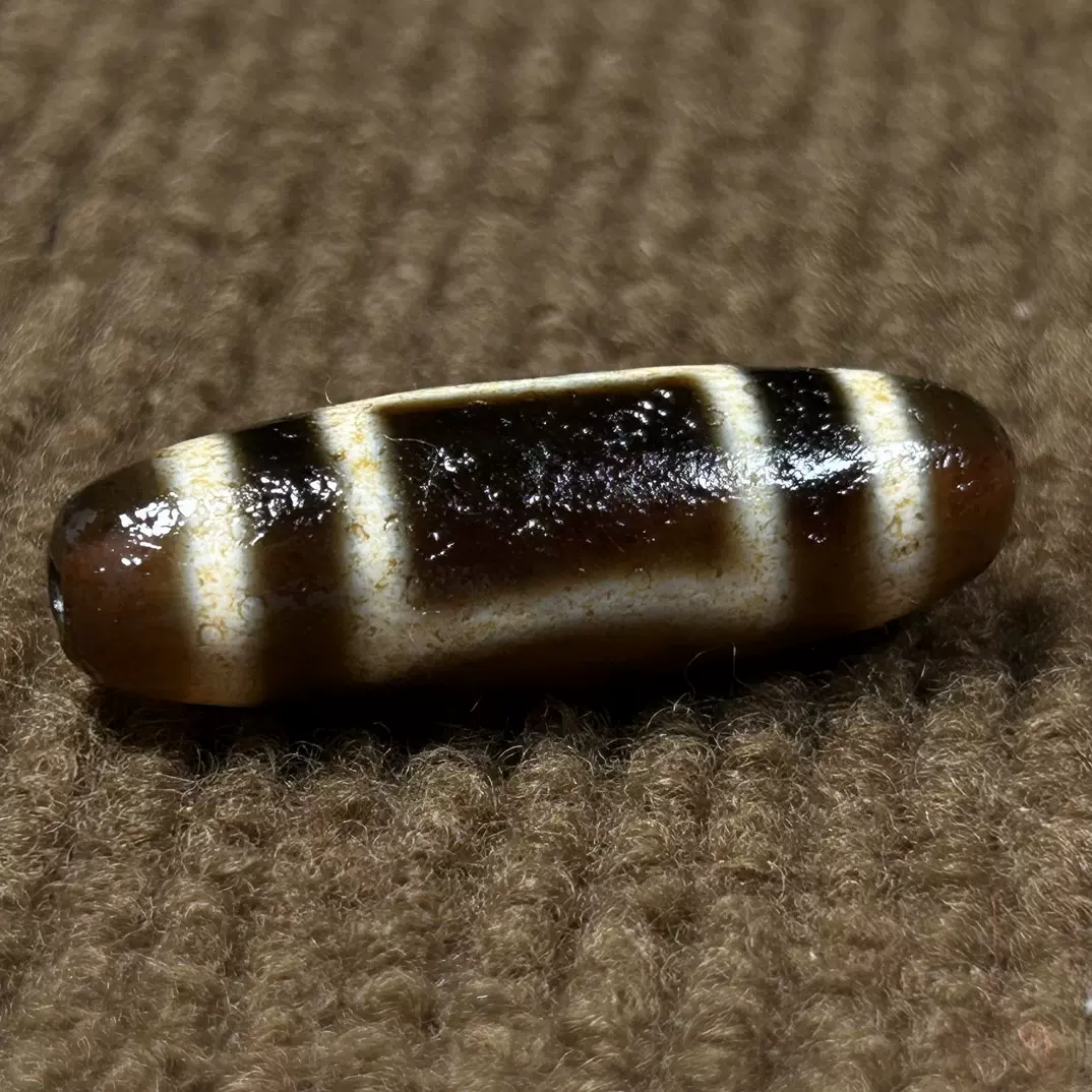 藏传西藏绿色水莲花天珠龙纹天珠菩提手串顶珠腰珠吊坠挂件配珠