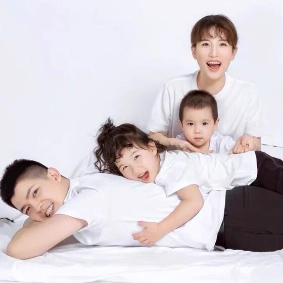 White T -shirt Parent -Children's Family Family Family Family Family Family Photo Baby Crusade Casual Pure Color Summer Boys Girl Cotton Bottom Shirt