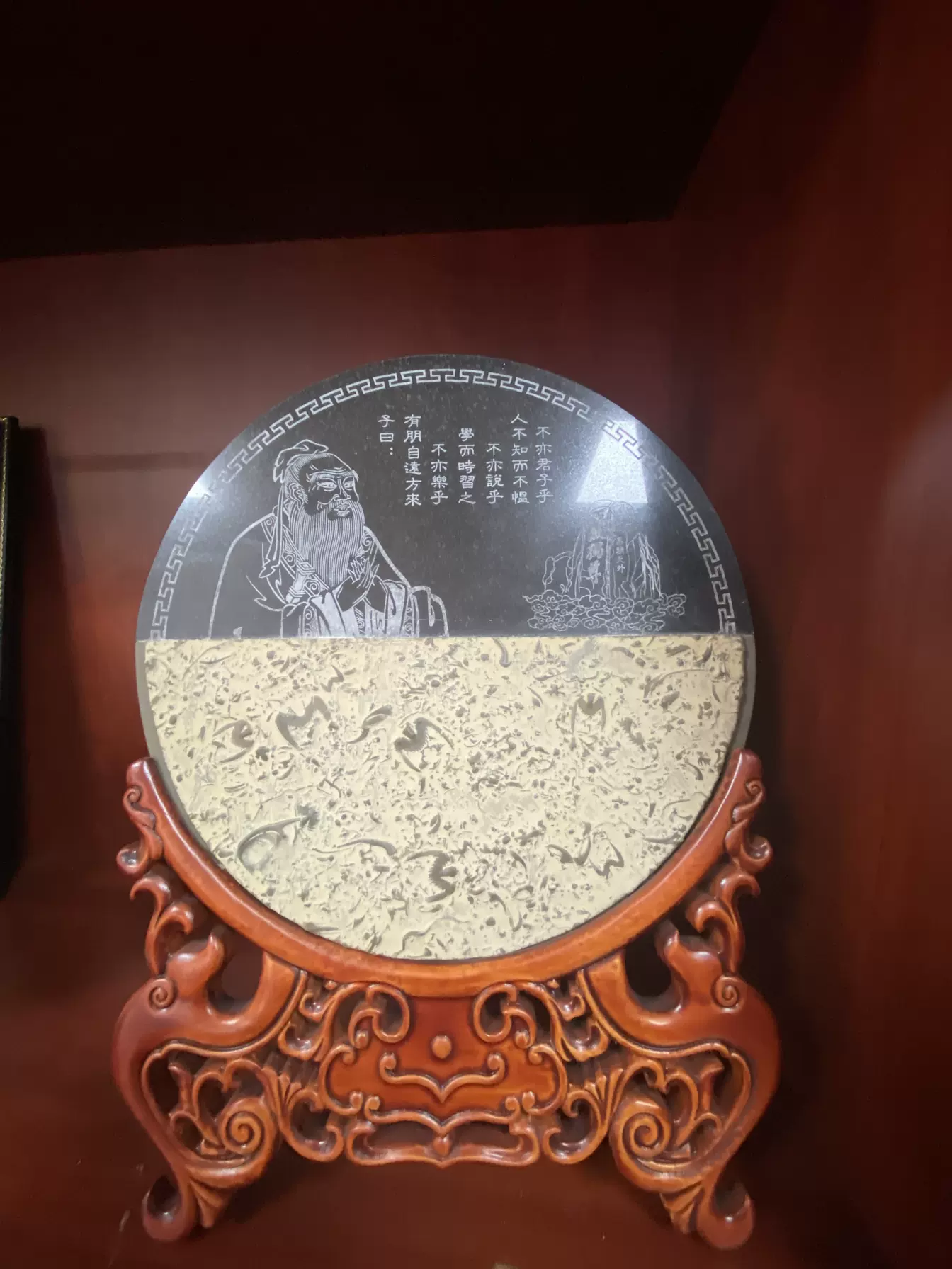 燕子石三叶虫化石收藏品标本家居客厅桌面装饰礼品工艺品摆件