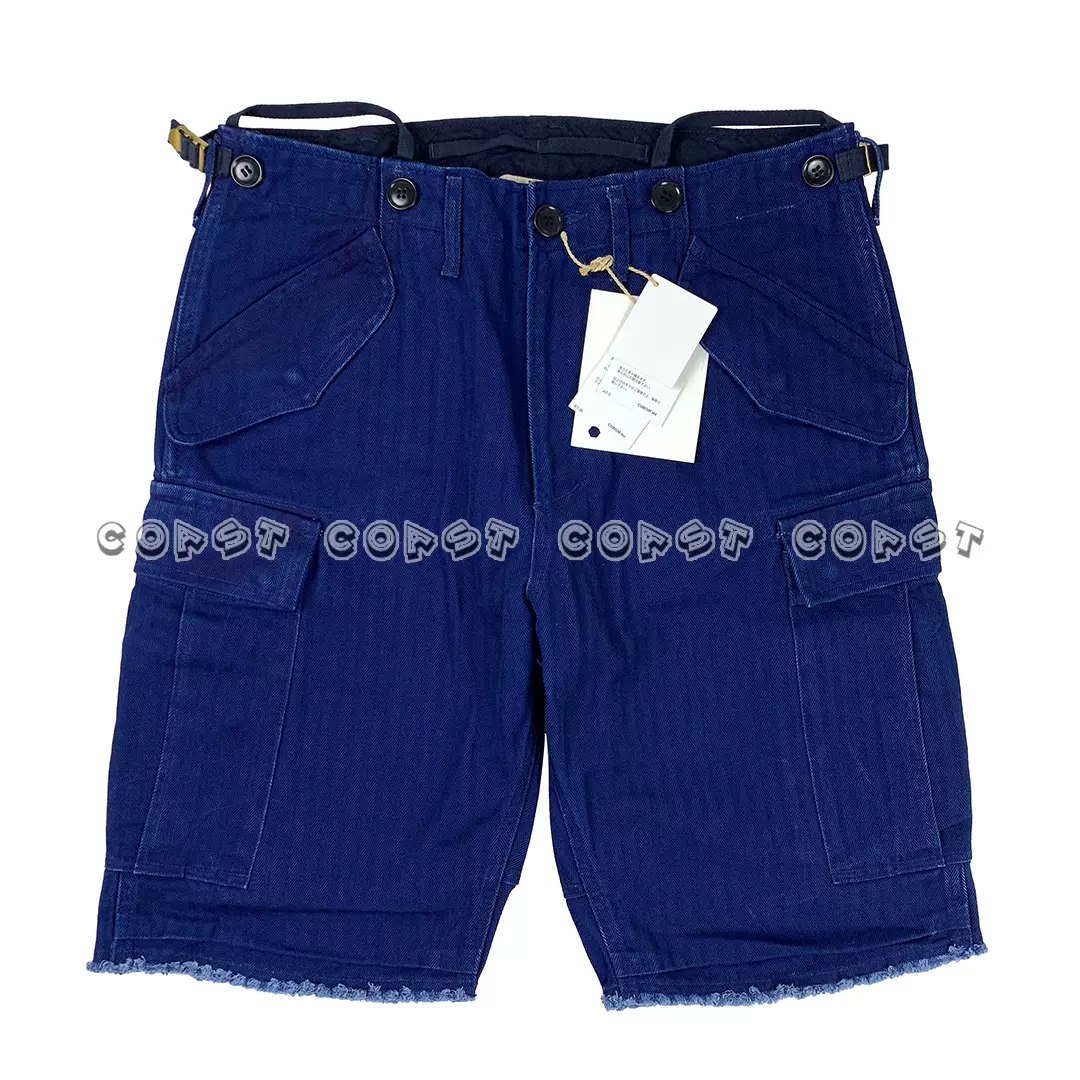 现货」VISVIM ICT EIGER SHORTS (HERRINGBONE) 18SS 蓝染短裤-Taobao