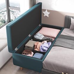 Solid Wood Splicing Bed, Widening Bed, Bed Splicing Tool, Small Bed That Can Be Combined with a Large Bed, Storage-Friendly, Bedside Bed, Suitable for Adults to Sleep on