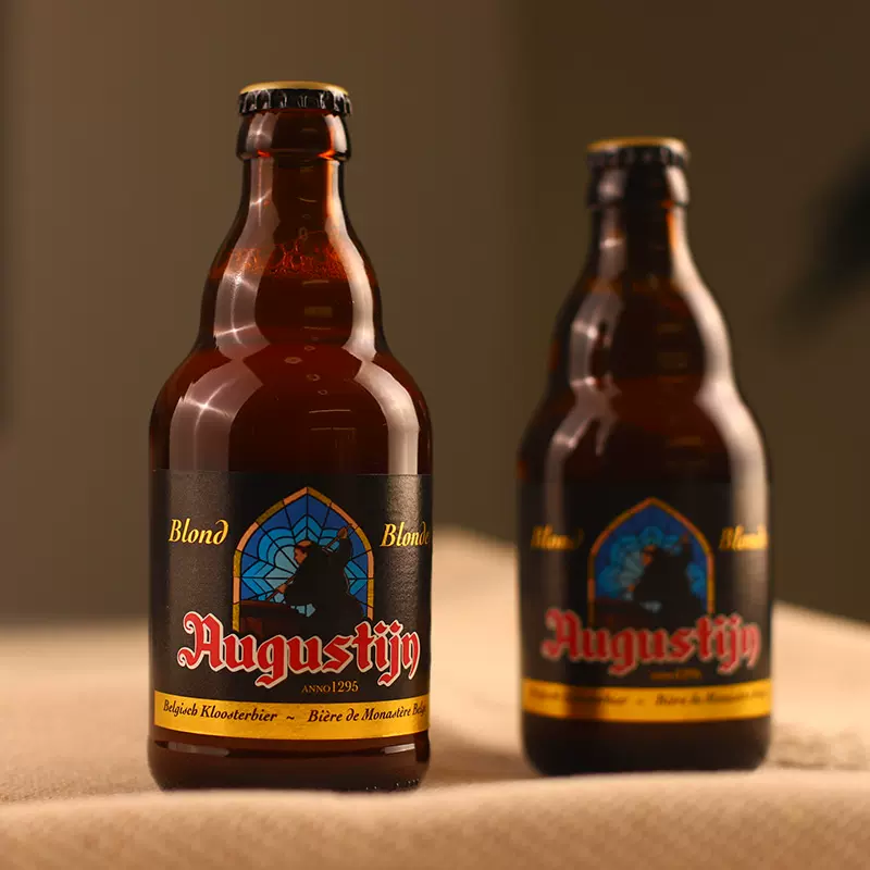 比利时原装进口奥古斯汀金色艾尔口感热烈精酿啤酒330ml整箱瓶装