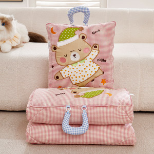 
Cotton pillow quilt dual-purpose office nap student dormitory summer cool quilt two-in-one car cushion pillow quilt