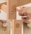 Hạt gỗ giấy dán mắt tự dán máy tính để bàn vá hạt gỗ dán tủ quần áo móng tay mắt cắm dán dính các loại hạt