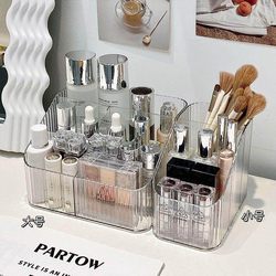 Cosmetic Storage Box, Desktop High-End Dressing Table, Transparent Acrylic Ladder-Type Multi-Layer Skin Care Products and Perfumes