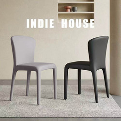 Italian-Style Light Luxury Dining Chair for Home Use, Simple Modern Leisure Designer Dining Chair with Backrest, Minimalist Nordic Meeting Chair