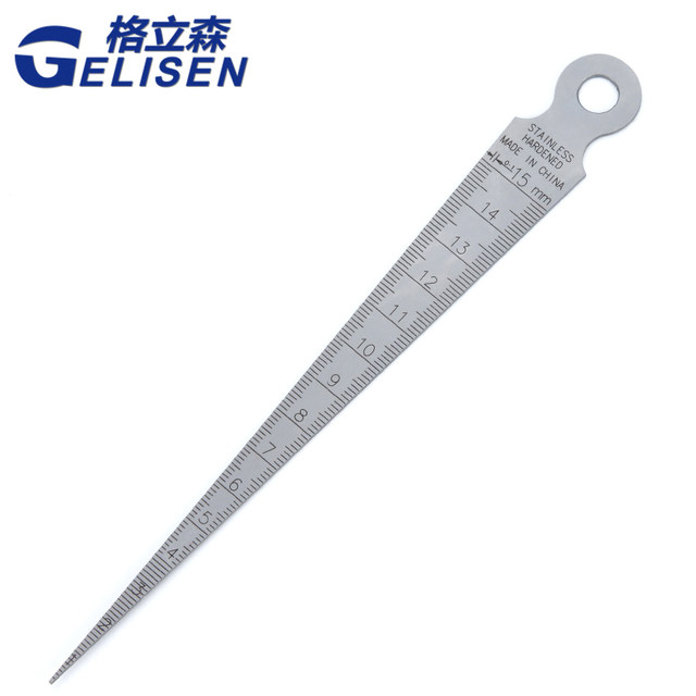 CHILDWEET Stainless Steel Gap Measuring Ruler Taper Gauge