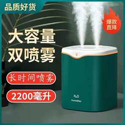 Silent Large-Capacity Humidifier for Home Bedroom, Large Mist Volume 2L, Dual Spray, Suitable for Pregnant Women and Infants, Air Purification, Desktop Aromatherapy