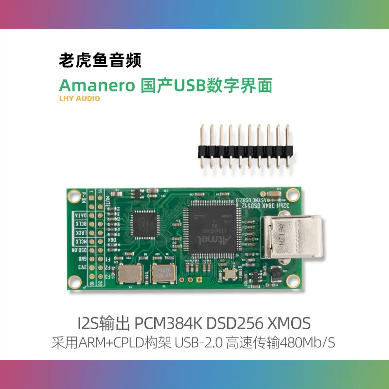 USB同轴蓝牙AES光纤转IIS支持XMOS/Amanero AK4118接收板DAC 1794 