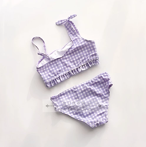 Вставки в бюстгальтер, короткий купальник, 5-14 лет