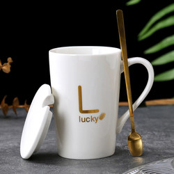 Ceramic Mug, Large-Capacity Drinking Cup, Household Water Cup, Office Tea Cup, Coffee Milk Cup, High-End Gift Box