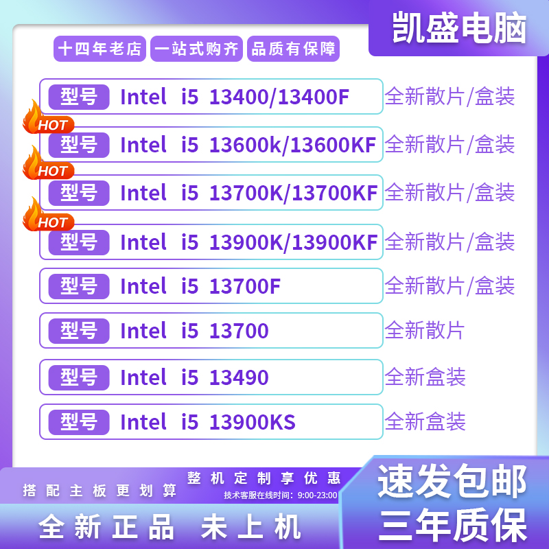 I5 14600KF | 14700KF | K 13600KF | I7 13700KF |  | I9 14900KF | K CPU-