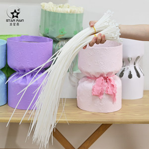 
Special tie tie for floral art ties flower straps flower packaging DIY material round bouquet bag flower shop supplies materials