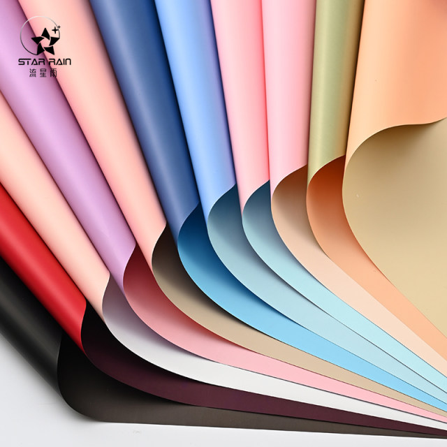 Meteor shower Euya paper two-color solid color waterproof flowers wrapping paper bouquet flowers Euya paper floral material materials