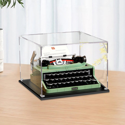 Acrylic Display Box Suitable For Lego 21327 Retro Typewriter Storage Box Transparent Box Figure Dust Cover
