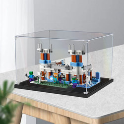 Minecraft Ice And Snow Castle 21186 Acrylic Display Box Suitable For Pinqi Transparent Dustproof Figure Storage Box