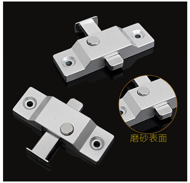 Serrature A Molla Con Chiusura Automatica | Set 4 Pezzi | In Lega Di Alluminio | Per Porte, Finestre, Armadi | Colore Nero - Foto 7