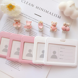 Double-Sided Transparent Youhe Work Id Card Holder, Horizontal Version, Badge Holder, Factory Badge, Doctor/Nurse Badge Clip, Id Card Holder