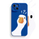 Question mark duck iPhone 16 phone case 15 Apple 14 promax original 13 Klein blue 12 suitable for 11 sets x creative personality xr internet celebrity hot model xs fun 8plus cute 7p new model
