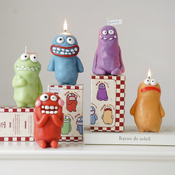 Cute and Quirky Monster Scented Candle Ornament, Instagram-Style Adorable Candle Gift, Creative Birthday Present with a Niche and High-End Feel