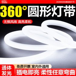 2026 New Model Led Strip Light Round Super Bright 220V Outdoor Waterproof Home Living Room Ceiling Lighting