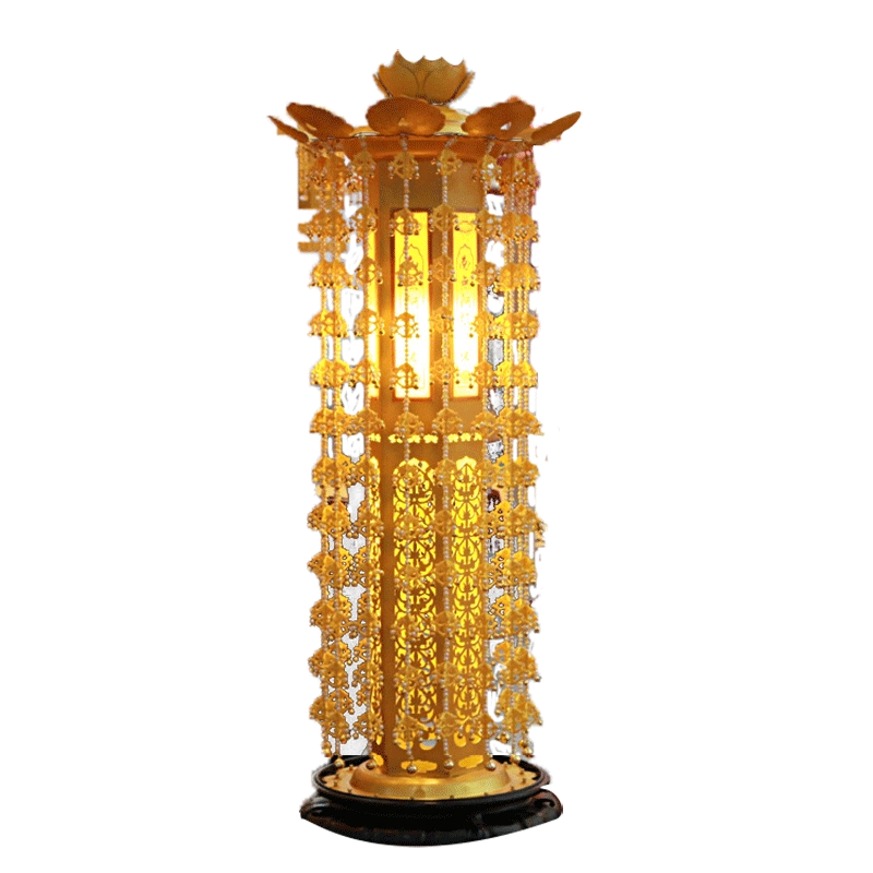 三漫陀蓮花燈佛幡掛幡供具瓔珞立式經幢供