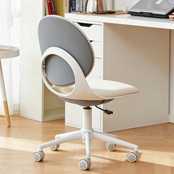 Simple Home Computer Chair, Study Chair, Small Chair for Bedroom Desk, Comfortable for Long Sitting, Office Chair with Backrest, Makeup Chair