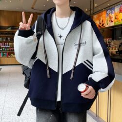 Spring and Autumn New Style Jacket for Boys, Trendy and Handsome for Middle and High School Students, Youth Big Boy Men's Baseball Uniform Jacket