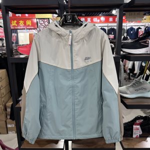 
Jordan Women's Hooded Woven Windproof Warm Thin Velvet Jacket Loose Hooded Top BFD42223202