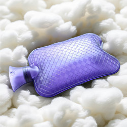 Large Transparent Water-Filled Hot Water Bottle for Women, Thickened Hand Warmer, Portable Student Hot Compress for Stomach, Plush